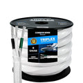 6 Gauge 3 Conductor Marine Wire - 50 ft Triplex Flat Marine Grade Wire Tinned Copper Oxygen-Free Insulated - 6/3 AWG UL 1426 Standard PVC Wire for Boat, Automotive, Speakers, Camper & Trailers