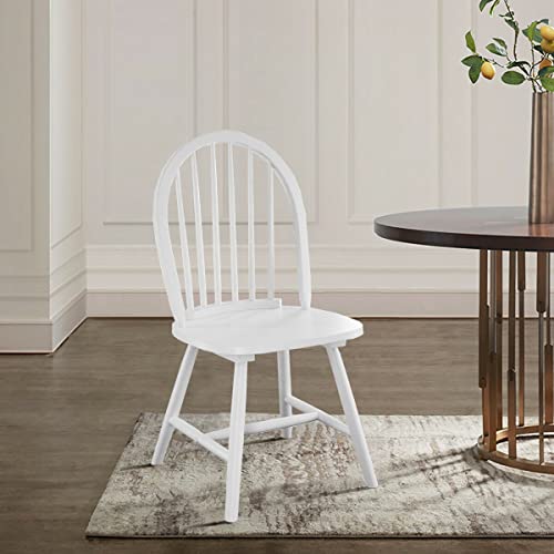 Dining Chairs Set of 2, Wood Spindle Back, Black T836791