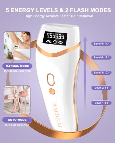 IPL Laser Hair Removal Device with Cooling for Face and Body O7857