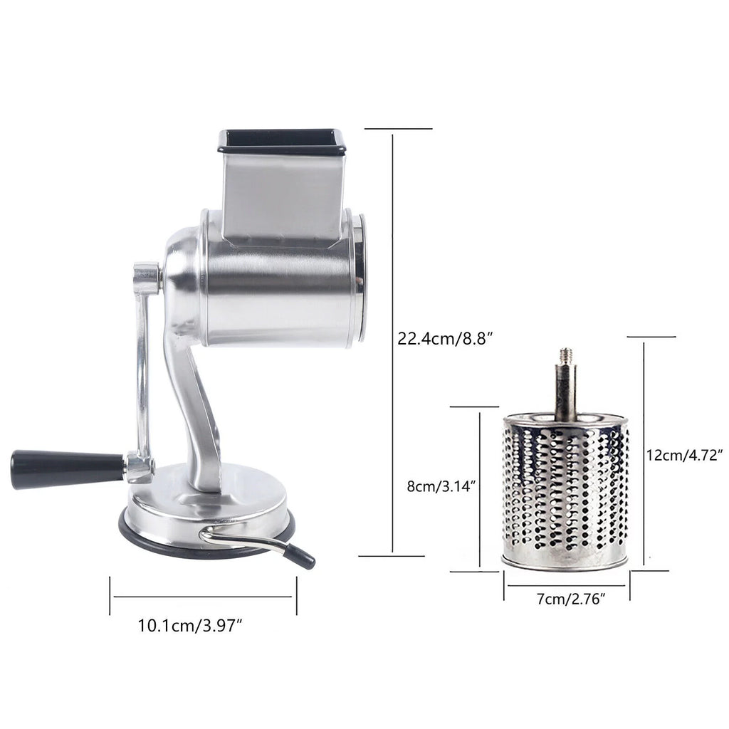 Stainless Steel Rotary Grater with 5 Drums M8846