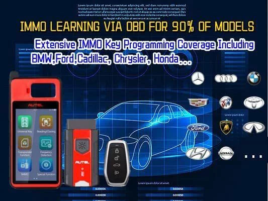 Universal Key Generator Kit, Key Fob Programmer Immobilizer Tool D81554