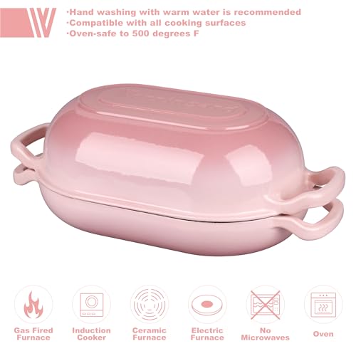 Enameled Cast Iron Dutch Oven with Lid for Bread Baking, 5QT M245