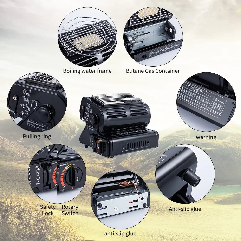 Portable Dual Fuel Heater for Camping O693