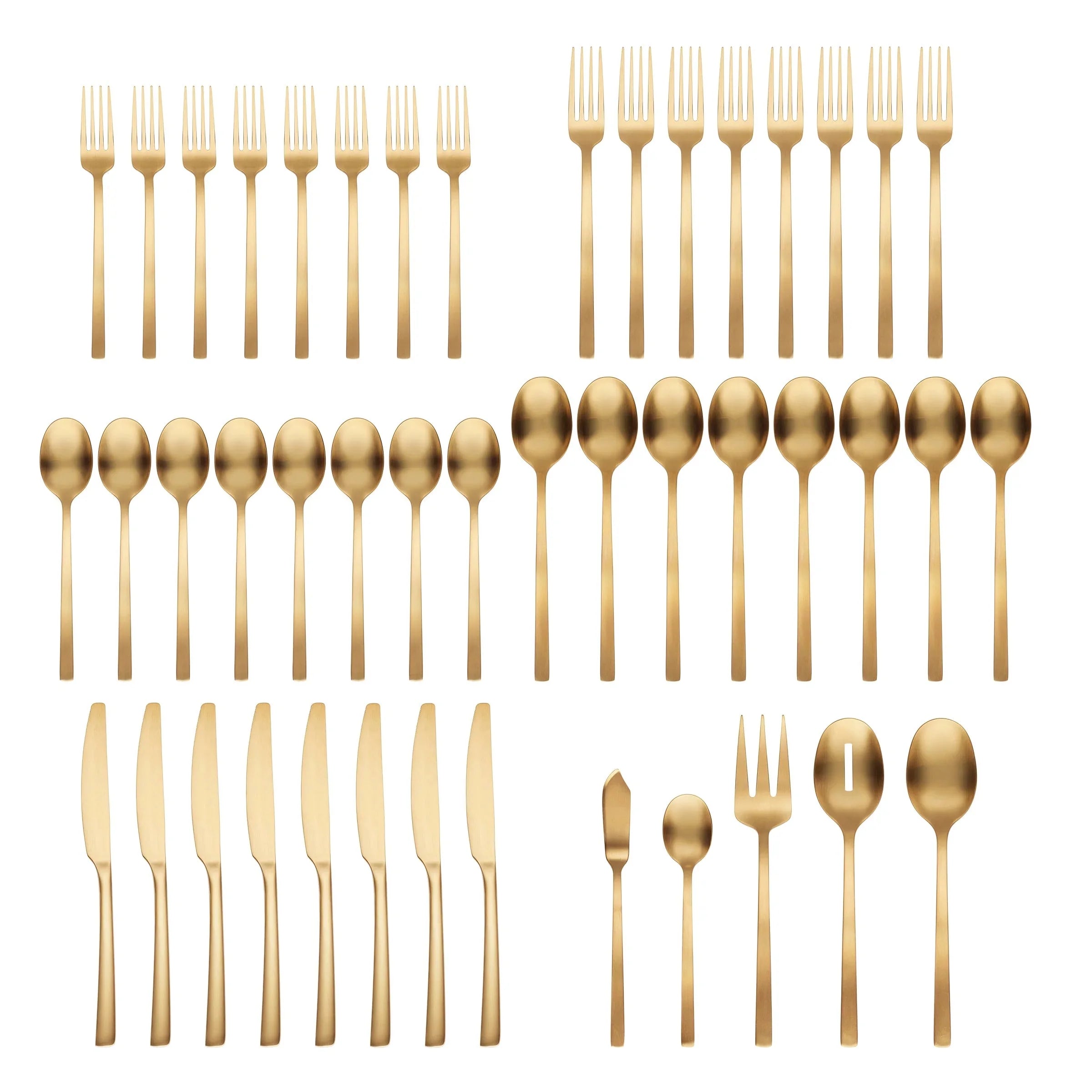 45-Piece Satin Flatware Set B650556