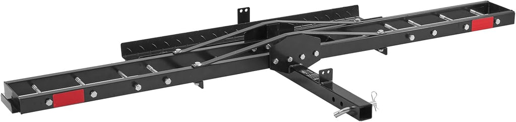 Motorcycle Carrier Hitch Mount with Loading Ramp, 600 LBS Capacity Y1449