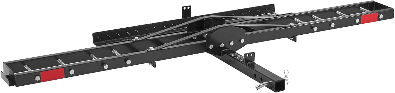 Motorcycle Carrier Hitch Mount with Loading Ramp, 600 LBS Capacity Y1449