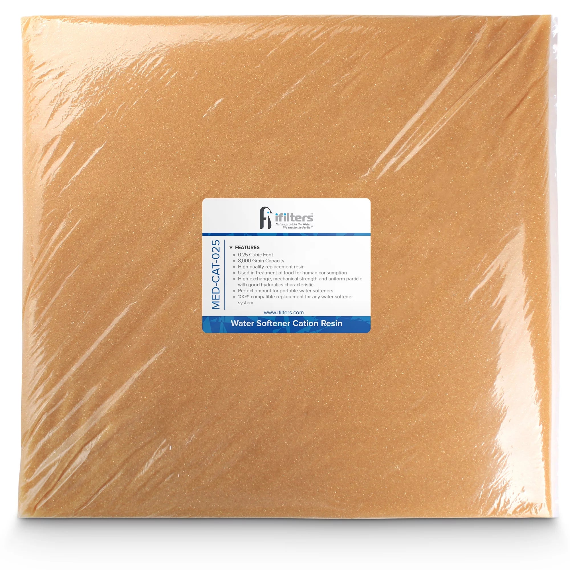 iFilters Water Softener Resin Media Replacement 100% Ion Exchange High Quality Cation - 0.25 CuFt