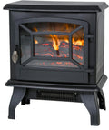 20" Electric Fireplace Heater Portable Indoor Electric Stove Heater with Freestanding 3D Flame Effect 1400W CSA Approved Safety for Home,Office,Bedroom,Living Room,Basement, Black