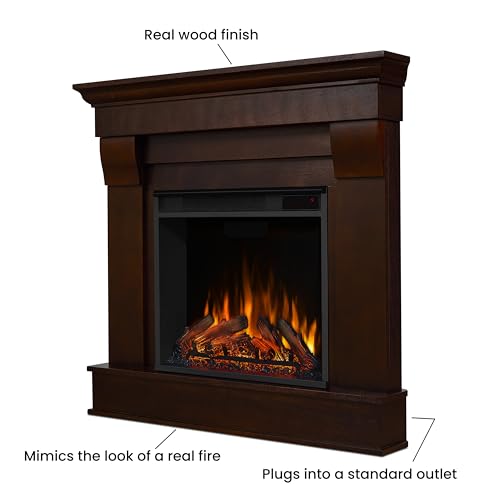 Corner Electric Fireplace with Mantel, Remote Control, Timer, White N935486
