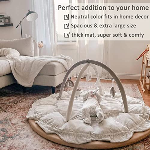 5-in-1 Baby Play Gym with Tummy Time Mat and 6 Toys A16487
