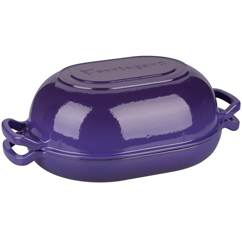 Enameled Cast Iron Dutch Oven with Lid for Bread Baking, 5QT M245