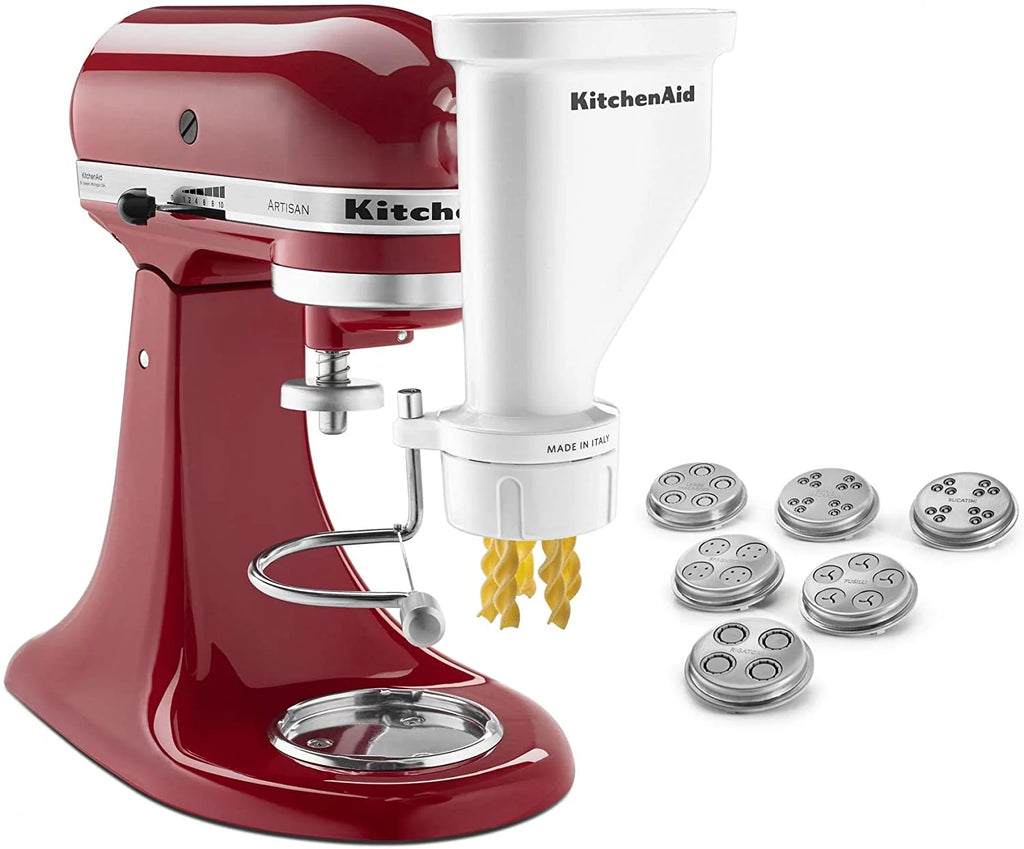 Gourmet Pasta Press Attachment with 6 Interchangeable Pasta Plates E585