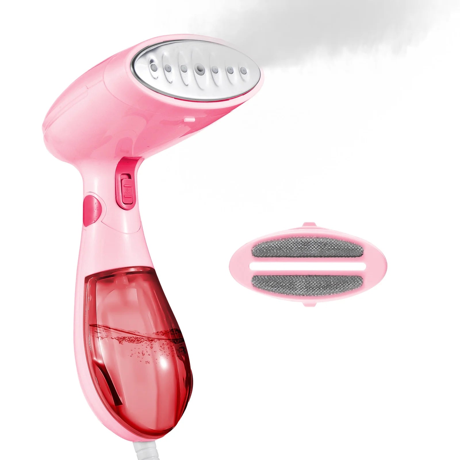 Walmeck Travel Steamer Handheld Clothes Wrinkles Remover 1300W Foldable Portable Fabric Steamer with Brush - 2-Second Fast Heat