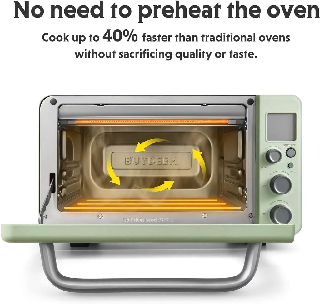 7-in-1 Digital Air Fryer Toaster Oven, 11QT, Mint Green L904