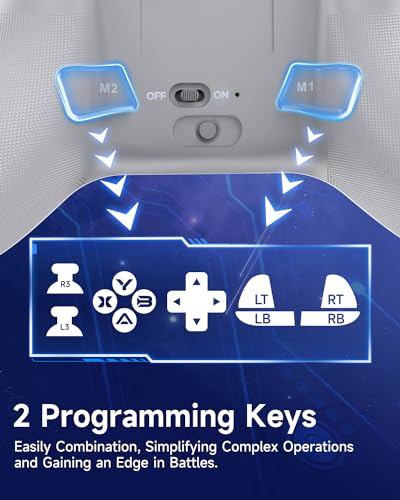 Wireless Bluetooth Controller with Hall Joysticks for PC, Android, Steam and Switch E86358