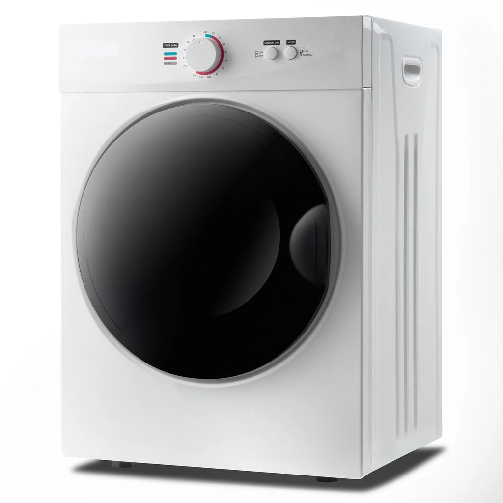 iRerts Compact Laundry Dryer, 1020W 1.41cu ft Portable Clothes Dryer with 5 Modes, Stainless Steel Tub, Wall Mount Kit, Front Load Electric Clothes Dryer Machine for Apartments, Dormitory, RVs, White