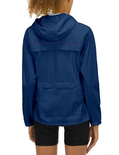 Women's Rain Cycling Stretch Jacket with Hood, Windproof and Waterproof N142101
