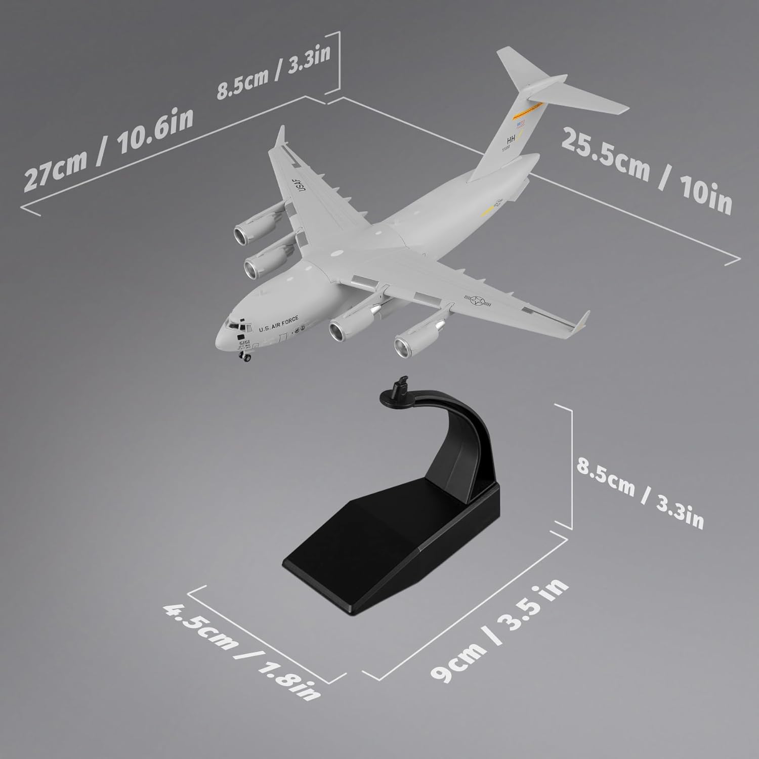 C-17 Diecast Military Aircraft Model N961362