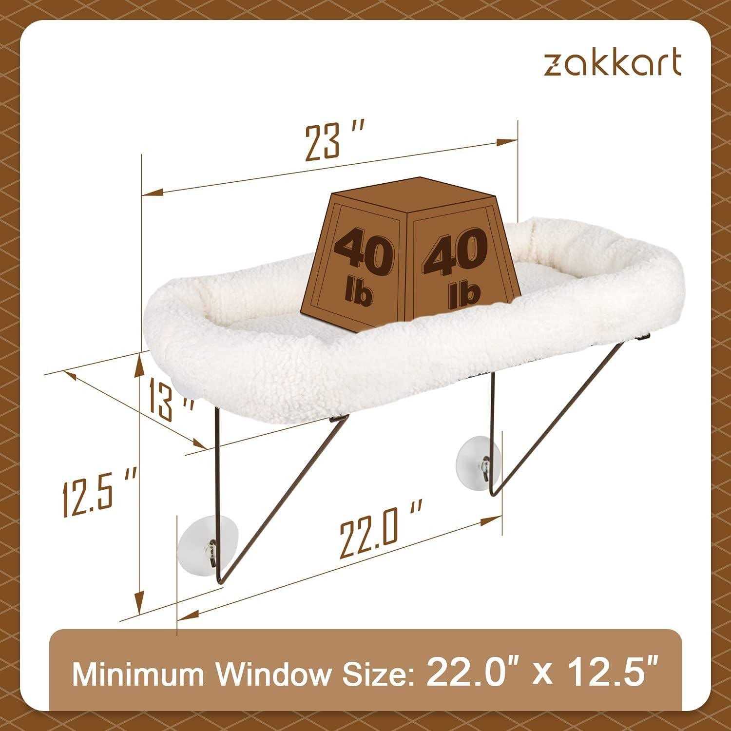 Cat Window Perch Metal Supported J1373