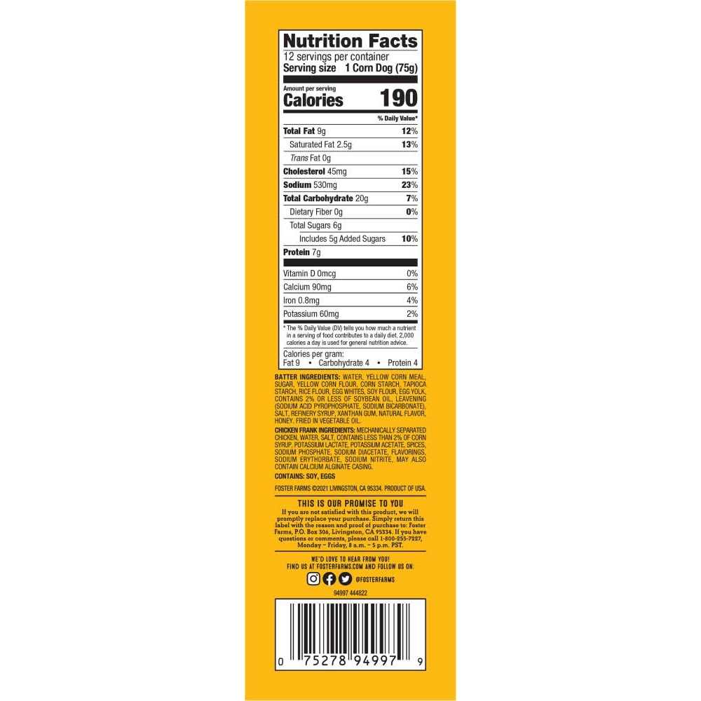 Honey Crunchy Corn Dogs L1754