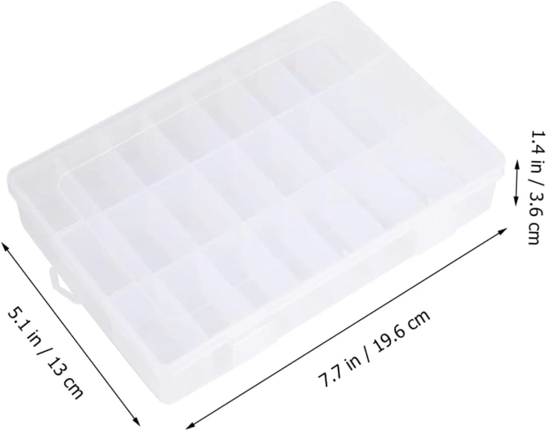 12 Pcs Plastic Storage Box Jewelry Organizer with Compartments P168304
