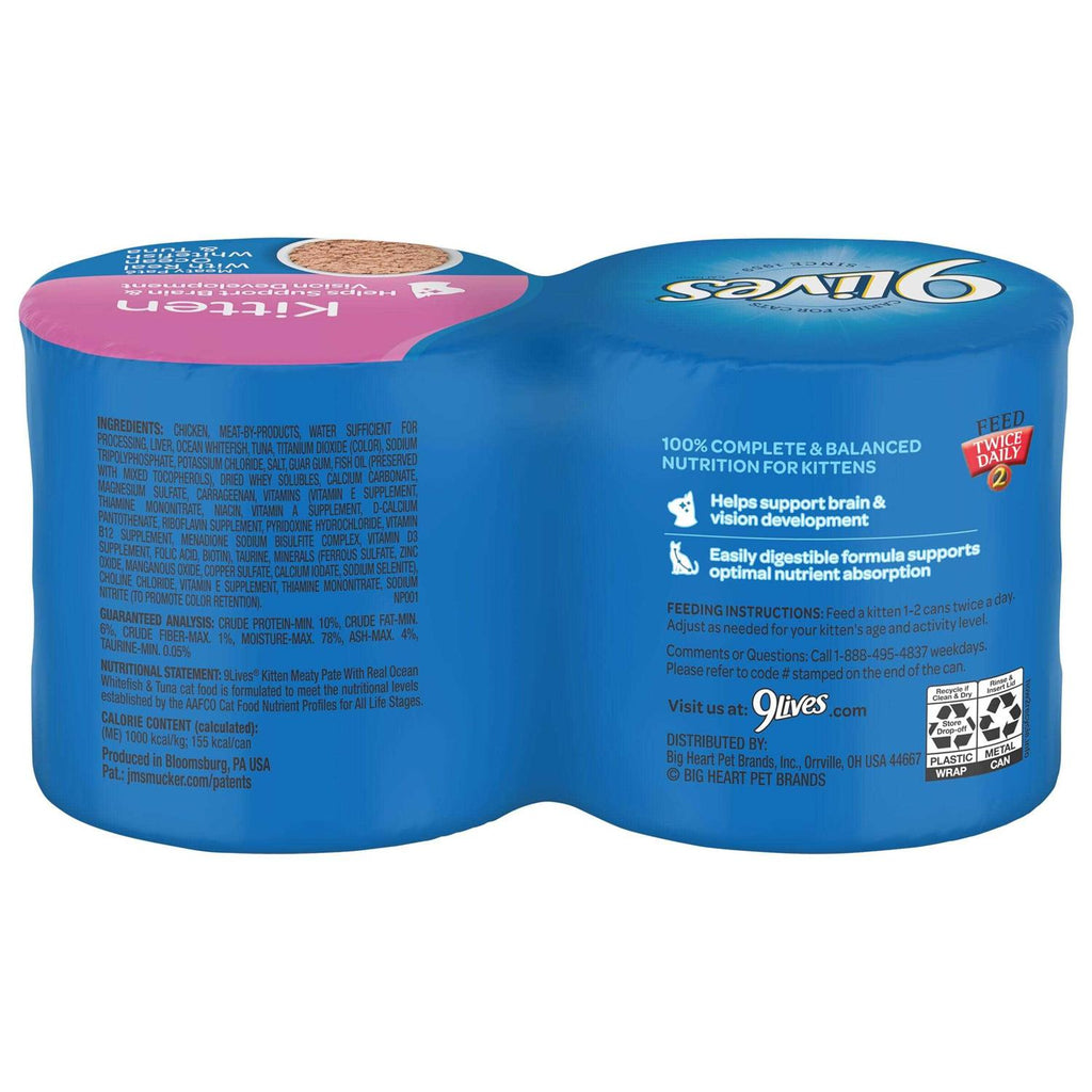 Wet Kitten Food Meaty Pat with Real Ocean Whitefish & Tuna V8976