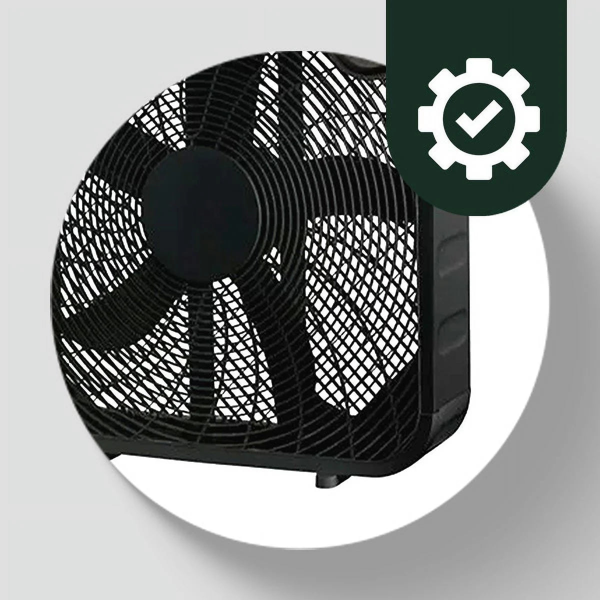 20 Inch 3 Speed Box Fan, Black Z75051