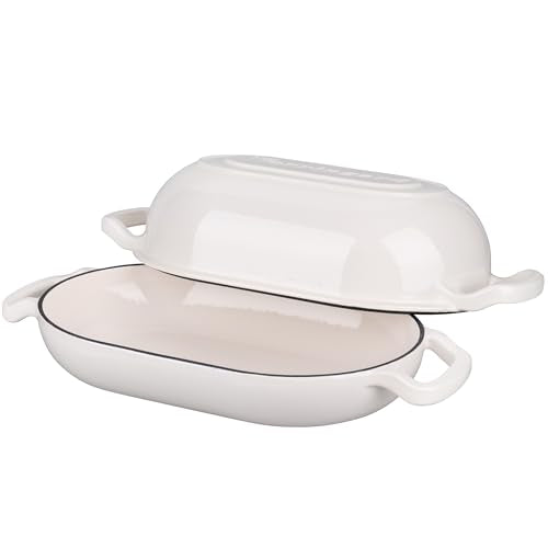 Enameled Cast Iron Dutch Oven with Lid for Bread Baking, 5QT M245