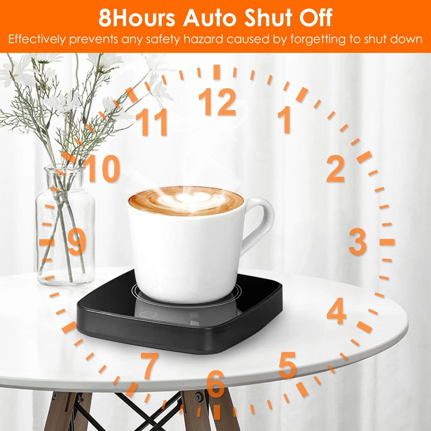 Coffee Milk Mug Warmer, 16W Electric Cup Warmer with 3 Temp Settings L63292