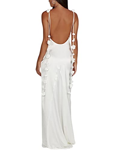 Sleeveless Backless Spaghetti Strap Maxi Dress A787176