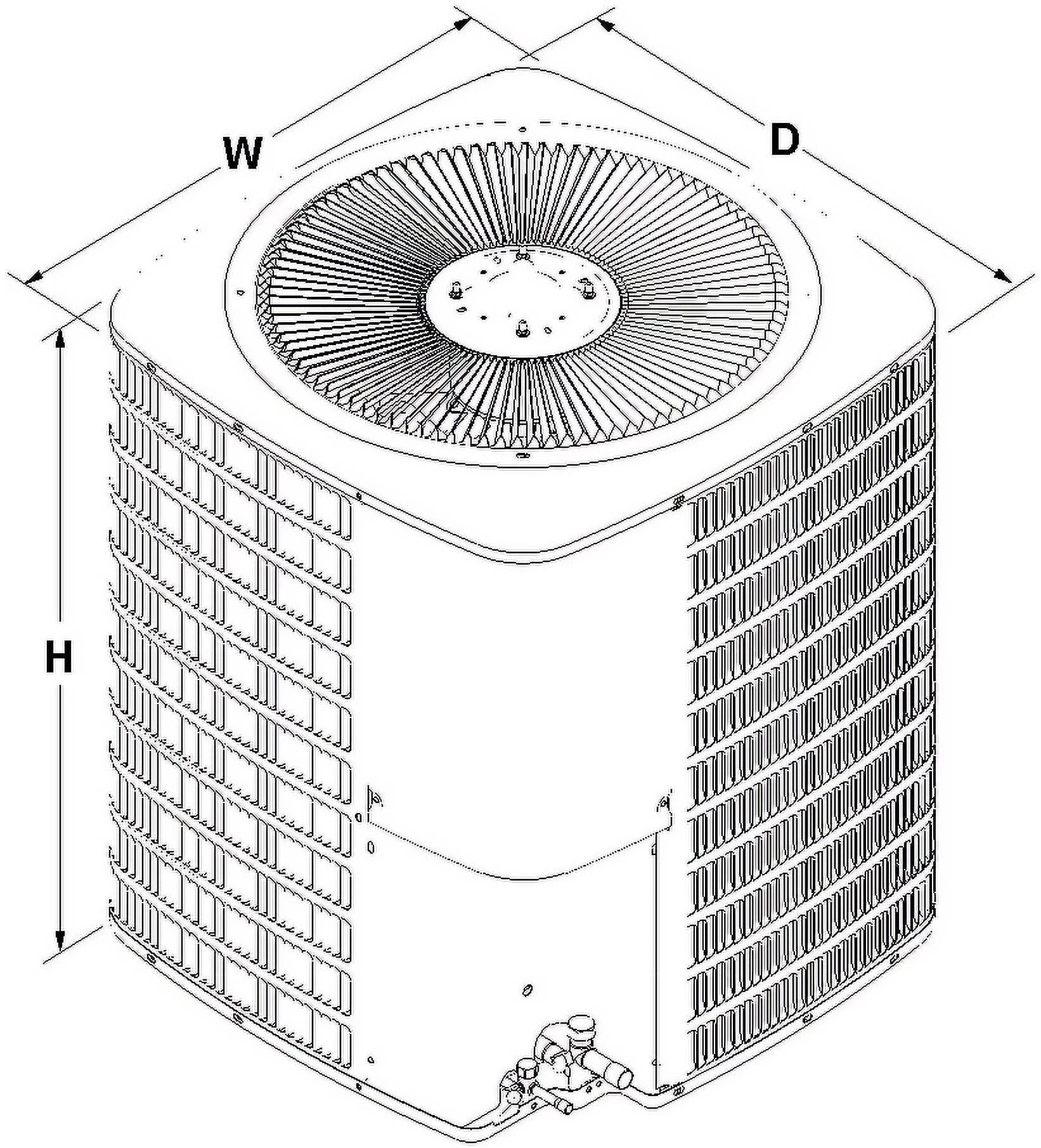 5 Ton 14.3 SEER2 Air Conditioner Condenser R336510