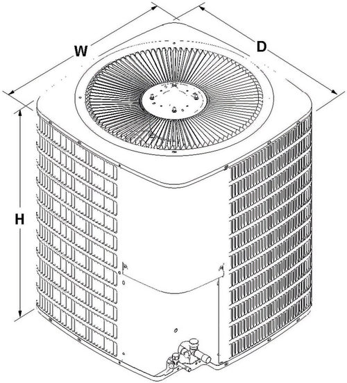 5 Ton 14.3 SEER2 Air Conditioner Condenser R336510