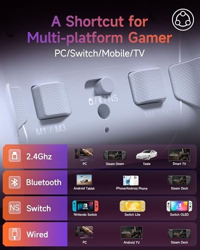 Wireless Gaming Controller with RGB Backlit and Hall Effect Sticks A3433