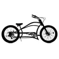 MICARGI 26" 7/GT7/3I DS Speed Bicycles Boston Chopper-Style Stretch Cruiser Bikes, Hi-Ten Steel Frame for Adult Women Men,Multiple Colors