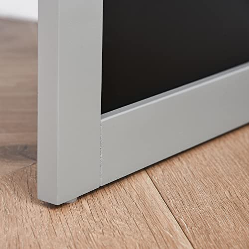 Wall-Mounted Fold-Out Writing Desk with Blackboard and Side Shelf S7722