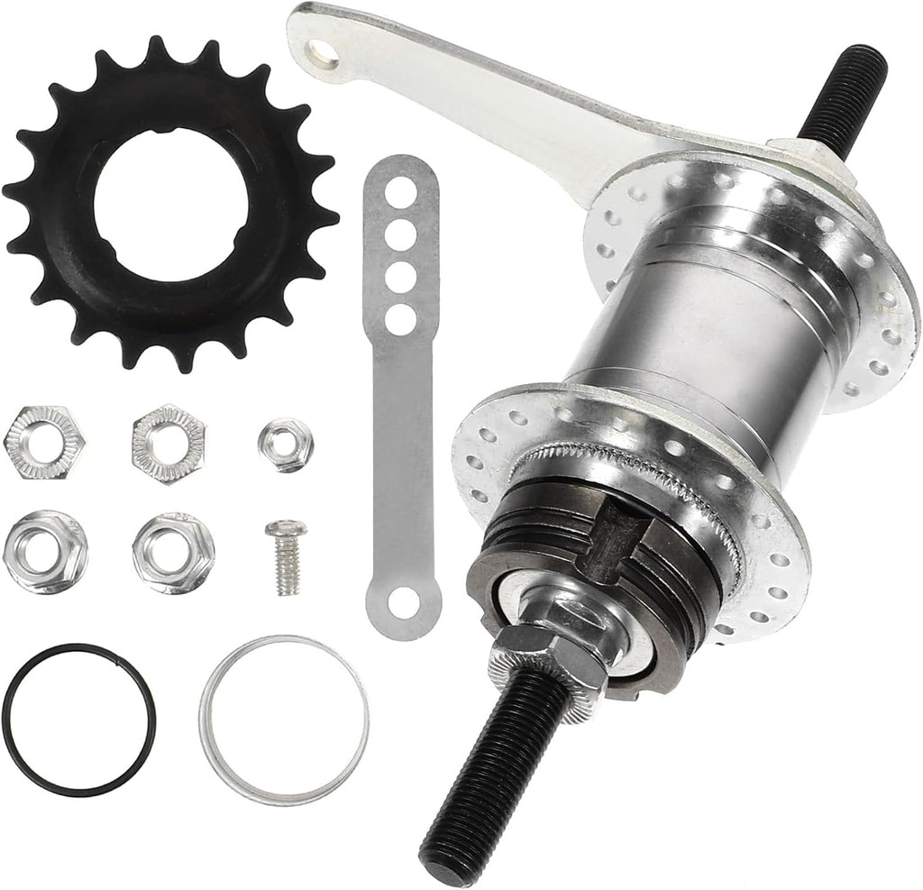 BESPORTBLE Bike Coaster Brake Bicycle Rear Hub Part Bike Back Brake Rear Hub 36 Holes Bike Rear Hub Part Replacement Hub Assemblies Bearings MTB Brake Supplies Dead Speed Roller Coaster Steel