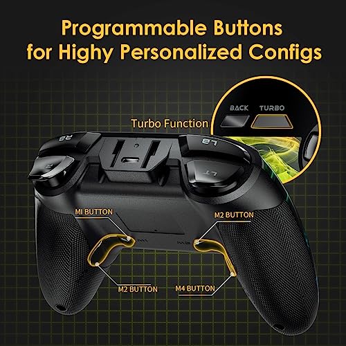 Wireless Gaming Controller with RGB Backlit and Hall Effect Sticks A3433