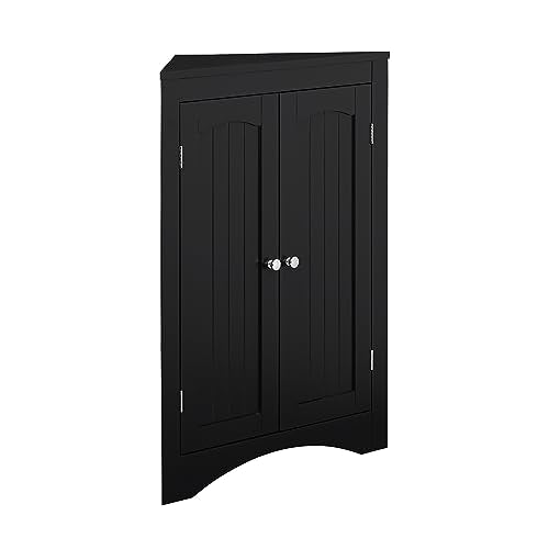 Corner Storage Cabinet with 2 Doors, Freestanding Sideboard M65683