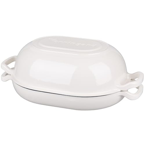Enameled Cast Iron Dutch Oven with Lid for Bread Baking, 5QT M245