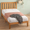 ZINUS Alexia Wood Platform Bed Frame with headboard / Solid Wood Foundation with Wood Slat Support / No Box Spring Needed / Easy Assembly, Rustic Pine, Twin