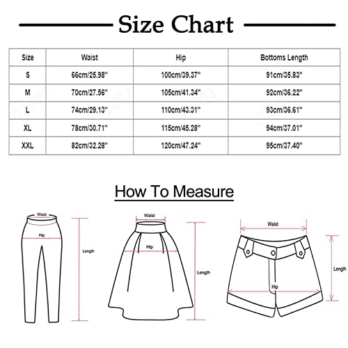 Women Capri Pants Straight Leg Casual Elastic Waist with Pockets V74103