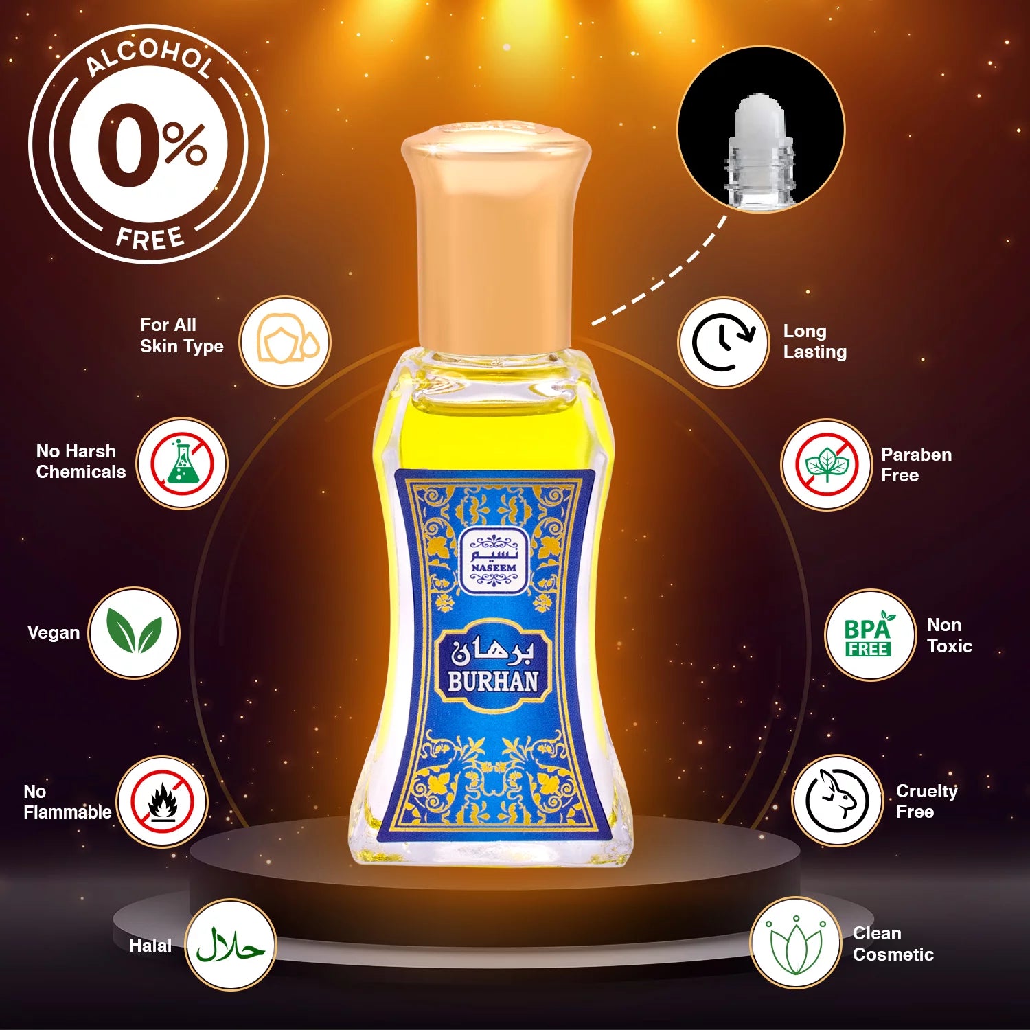 Oriental Musk Oud Perfume Oil Non Alcoholic P9769