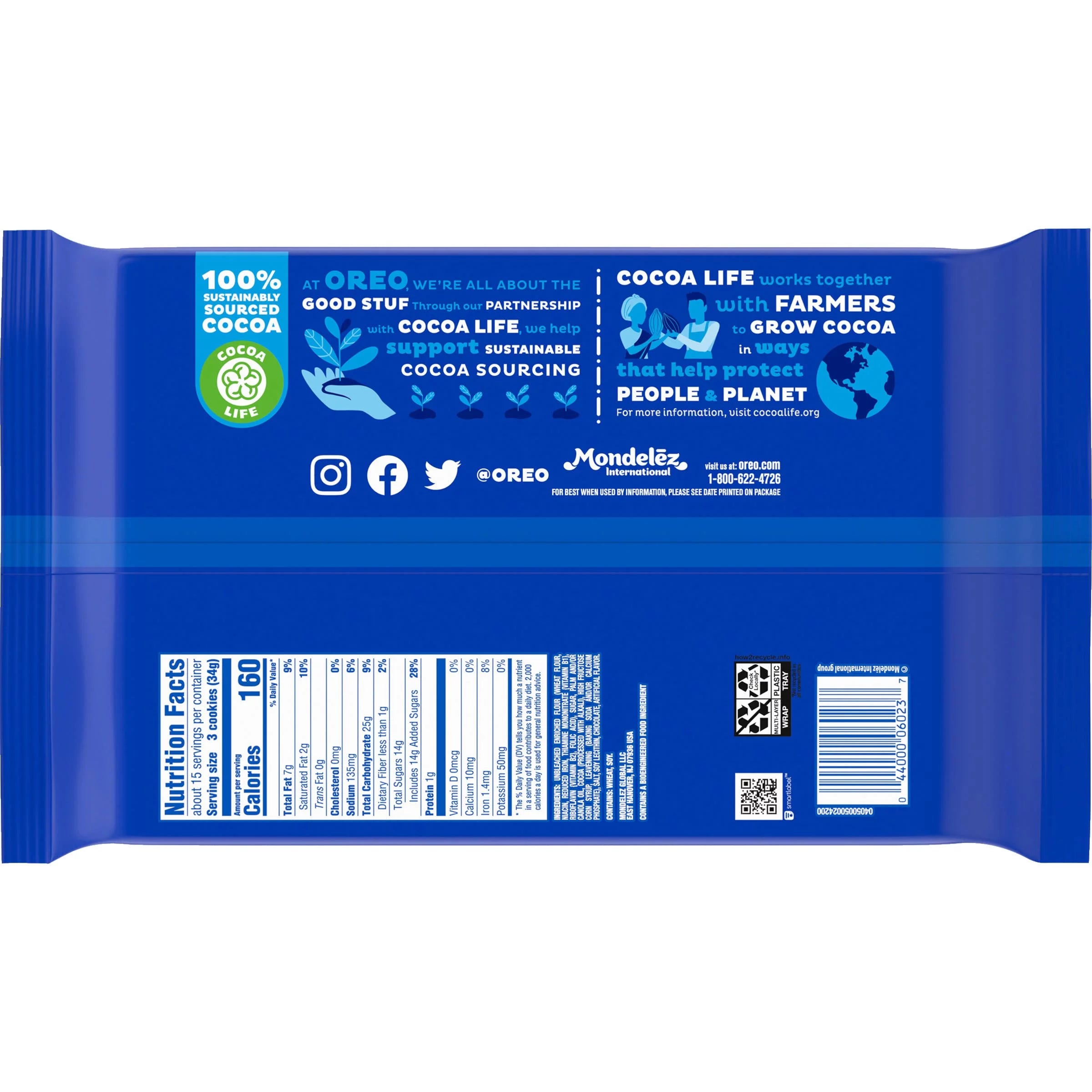 Chocolate Sandwich Cookies, Family Size, Pack of 2 L1205