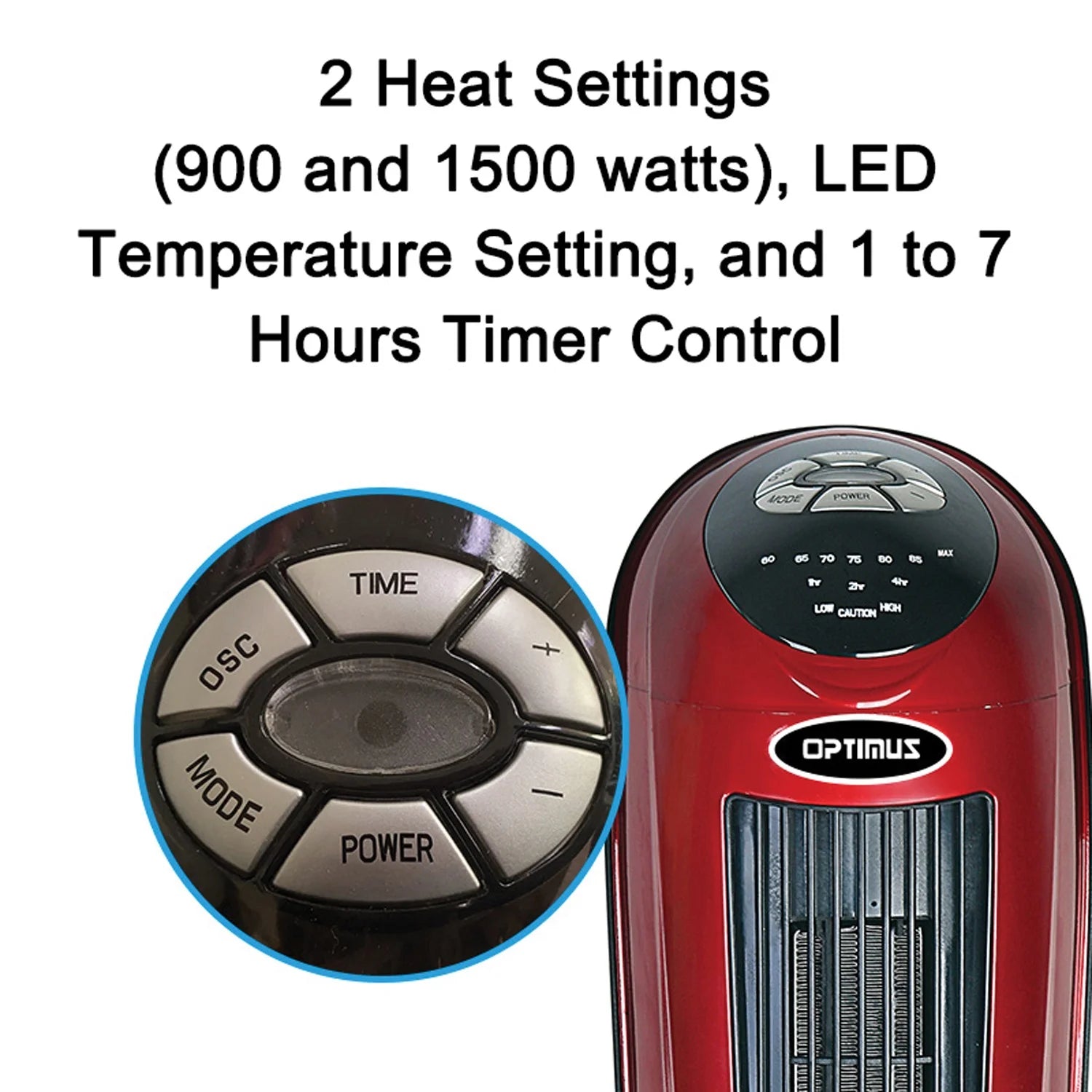 Portable Electric 22 Inch Oscillating Tower Space Heater T272