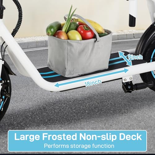 Electric Scooter for Adults, Foldable, 450W Motor, 12" Pneumatic Tire, Dual Disc Brake D9923