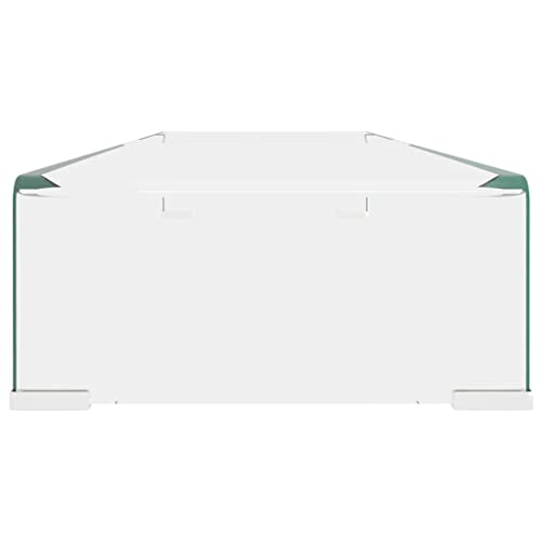 TV Stand Monitor Riser Clear Glass U177973