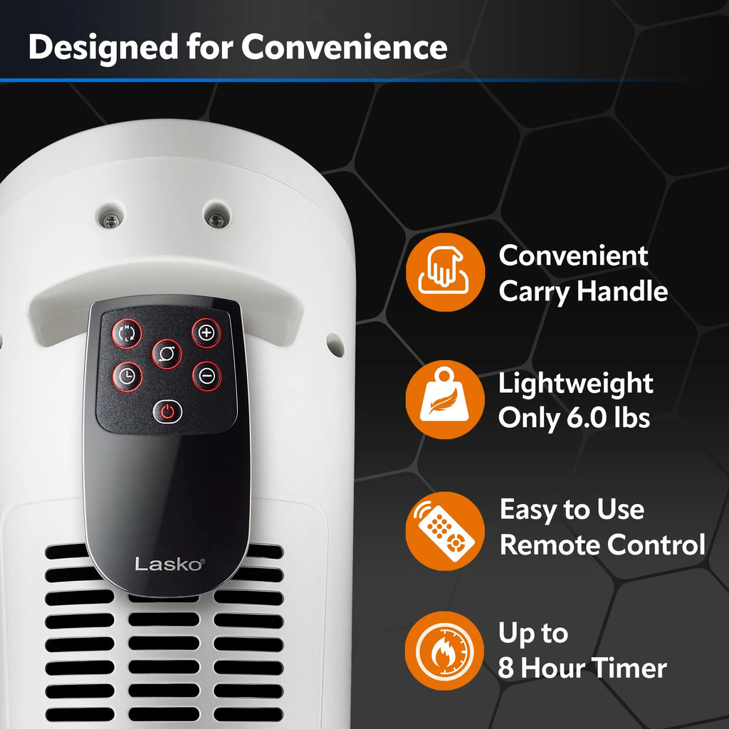 23" 1500W Digital Ceramic Tower Space Heater with Remote V66552