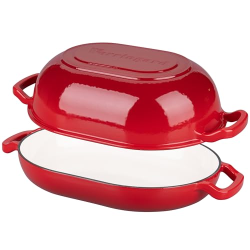 Enameled Cast Iron Dutch Oven with Lid for Bread Baking, 5QT M245