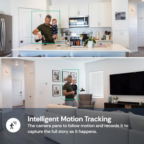 Indoor Security Camera with 360-Degree Pan/Tilt, AI Motion Detection, Night Vision, Two-Way Audio, Wi-Fi F45987