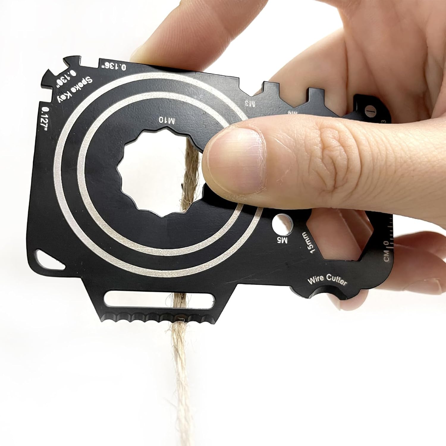 Survival Multitool Card, Pocket Tool for Outdoor Adventure D901